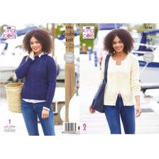 Yarn & Needlework Supplies King Cole Sweater and Cardigan Cottonsmooth DK 5746