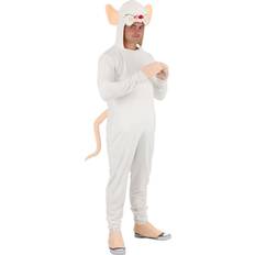 Rosa Kostüme Pinky and the Brain Brain Costume for Adults Pink/White