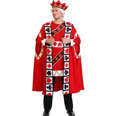 FUN.COM Men's Plus King of Hearts Costume Storybook Costumes Black/Red/White 2X