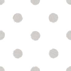 Wallpapers vidaXL Noordwand Urban Friends & Coffee Wallpaper Dots White and Grey