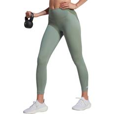 Silver - Women Tights adidas Optime Training 7/8 Leggings