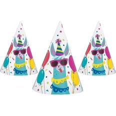 Garlands Fun Express Llama Bday Party Hat Party Supplies 8 Pieces