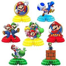 Honeycomb Balls 7pcs honeycomb style centerpiece for super mario,video games themed party sup