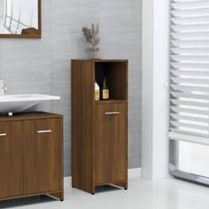 Tall Bathroom Cabinets sale vidaXL Bathroom Cabinet Brown Oak 30 x 30 x 95 cm