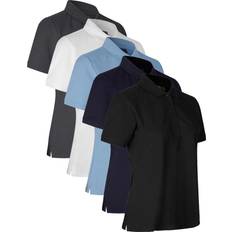 ID PRO Wear 0377 CARE Poloshirt klassisk dame-Hvid-6XL