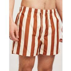 Selected Tryck Badshorts Beige