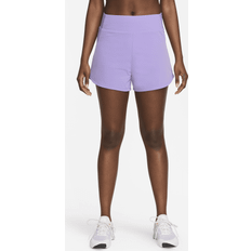 Dame - Fitness - Lilla Shorts Nike Training Bliss Dri-Fit Lilla 3-tommer-shorts Lilla