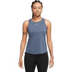 Nike Dri-Fit One STD Tank-Top Damen Blaugrau, Größe