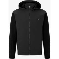 HUGO BOSS Relaxed-fit hooded jacket with logo inserts