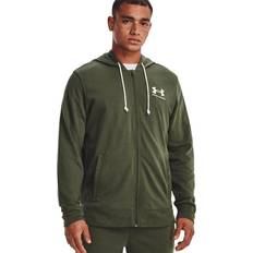 Under armour rival zip Under Armour Rival Terry Full Zip Sweatshirt Green Man