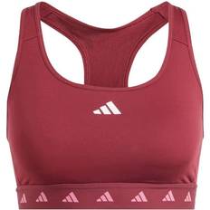 Mujer - Rojo Sujetadores Adidas Power Tech-Fit Mujer - Marrón