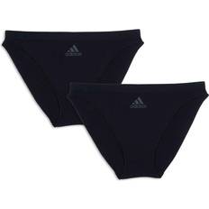 Adidas Femme Culottes Adidas Damen Multipack Bikini Brief 2pk Slip, Schwarz