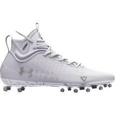 Under Armour Laced Soccer Shoes Under Armour Spotlight Lux MC 2.0 M - White/Metallic Silver