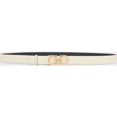 Men - White Belts Ferragamo Belt Woman colour Yellow Cream