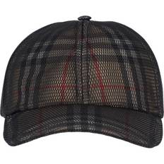 Burberry Caps Burberry Check overlaid baseball cap beige_check_black