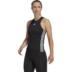 Mujer - XS Camisetas de tirantes Adidas Aeroready Train Essentials Regular 3-Stripes Tank Top - Black/White Female