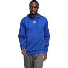 Blue adidas hoodie mens Adidas Fq0159 men's team training pullover hoodie