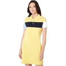 Tommy Hilfiger Pink Dresses Tommy Hilfiger Damen Polokleid Kurzarm Kragen, Snapdragon, Mittel