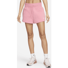 Nike Sportswear Phoenix Fleece Damen-Shorts mit hohem Bund Pink