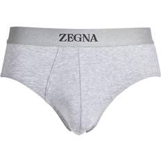 Men's Underwear Ermenegildo Zegna Stretch Cotton Midi Brief, Grey Melange