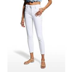 Rosso Jeans Paige Jeans Skinny "hoxton Crop" In Denim Di Cotone Bianco