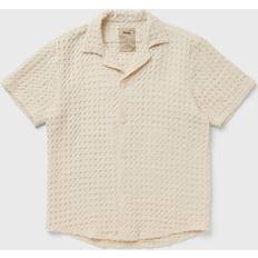 Viscose Shirts Oas Ecru Cuba Waffle Shirt in Cream. M, XL/1X, XXL/2X