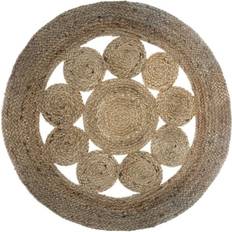 Atmosphera Jute Rug Beige, Naturfarvet 80cm