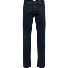 Selected 196 Straight Fit Jeans - Blue/Black Denim