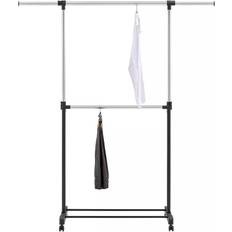 Room Essentials Adjustable Double Rod Clothes Rack 61x70"