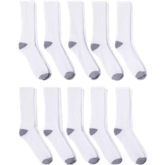 Solid Colors Socks Goodfellow & Co Men's Odor Resistant Crew Socks 10-pack - White