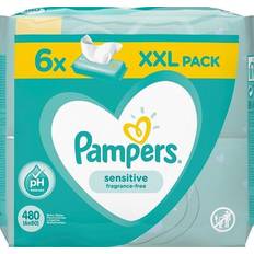 Tvättlappar Pampers Sensitive Wet Wipes 480pcs