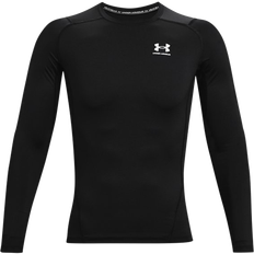 Men's Heatgear Long Sleeve Top - Black/White