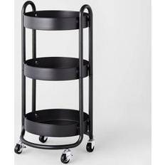 Brightroom 3 Tier Round Trolley Table 15.4x15.6"