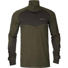 Metsästys - Ruskea Alusvaatteet Härkila Base Warm Baselayer Shirt - Willow Green/Shadow Brown