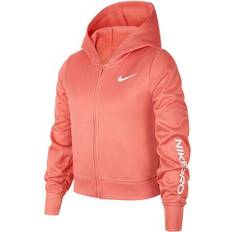 Abbigliamento per bambini Nike Kid's Pro Therma-Fit Zip Hoodie - Pink Salt/White