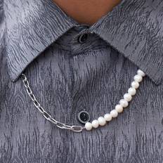 Herr - Vit Halsband Nordahl Andersen Son Of Noa Mens Rostfritt Stål Halsband Med Pärlor 20890172755