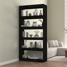 vidaXL 80x30x167,4 massivt Bogreol