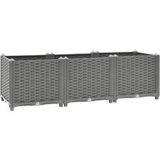 Plast Pallkragar vidaXL Upphöjd odlingslåda 120x40x38 polypropen