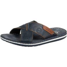 Rieker Herre Sandaler Rieker Pantoletter - Mørkeblå/Brokade