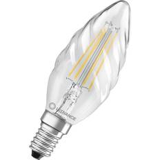 Candle LED Lamps LEDVANCE Classic E14 Candle Filament Clear 4W 470lm 827 Extra Warm White Replaces 40W