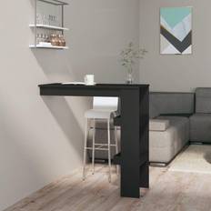 vidaXL Wall Black Engineered Wood Bar Table