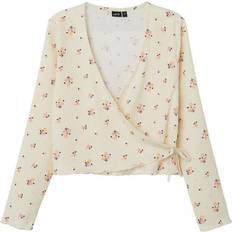 Beige Trøjer LMTD Slå-om Cardigan 158/164