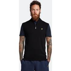 Golfväst Lyle & Scott Stickad Golfväst Svart