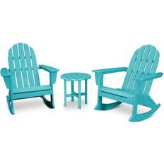 Outdoor Lounge Sets Polywood Vineyard Rocking Adirondack Outdoor Lounge Set