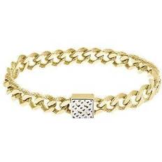 Jewellery HUGO BOSS Caly Monogram Square Bracelet - Gold/Silver