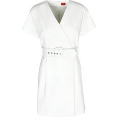 HUGO BOSS Viscose Dresses HUGO BOSS Kabusas Dress - Cream