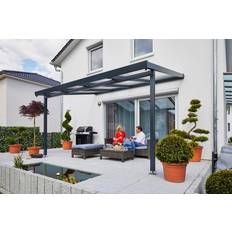 Sonstige Kunststoffdächer Gutta Gutta Premium Terrassendach 4102 3060 anthrazit, Acryl bronce