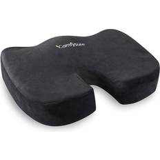 Microfiber Chair Cushions ComfySure Seat Cushion Memory Foam with Removable Chair Cushions Black