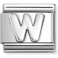 Nomination Classic Silver Letter W Charm