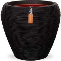 Vasi, Piante e Coltivazione Capi Vaso A Cono Nature Rib 42x38 cm Nero KBLR362